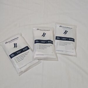 Soothrelieve compression Ankle socks, White with black Large.